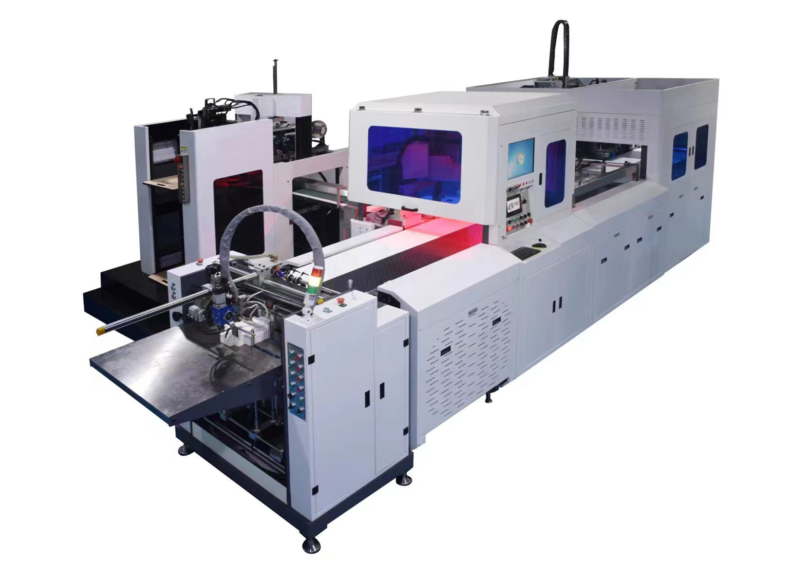 Fully automatic gift box making line