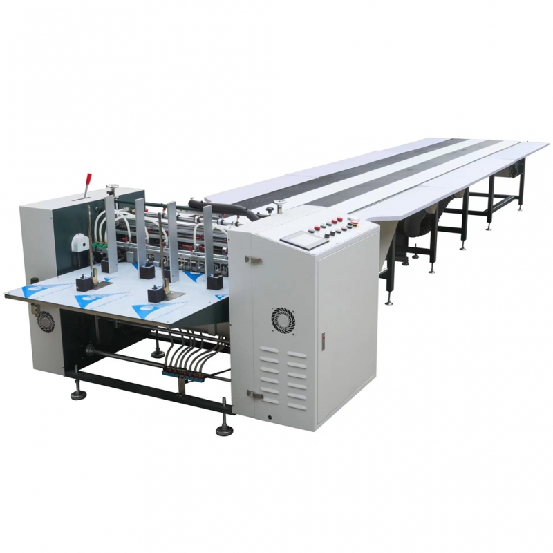 Automatic smart paper gluing machine with stop model